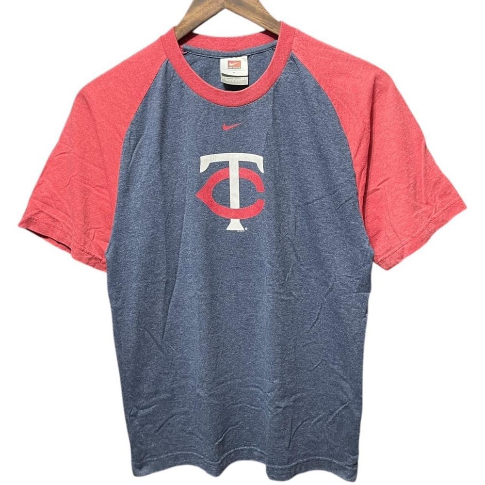 vintage 2000s Nike Center swoosh Minnesota Twins MLB baseball short sleeve shirt